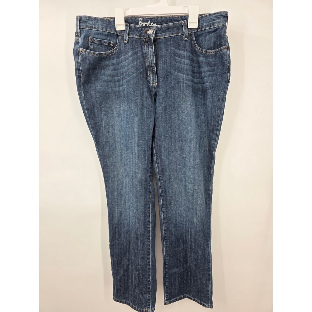 Boden Womens Straight Leg Jeans Blue Medium Wash Denim Size 14R